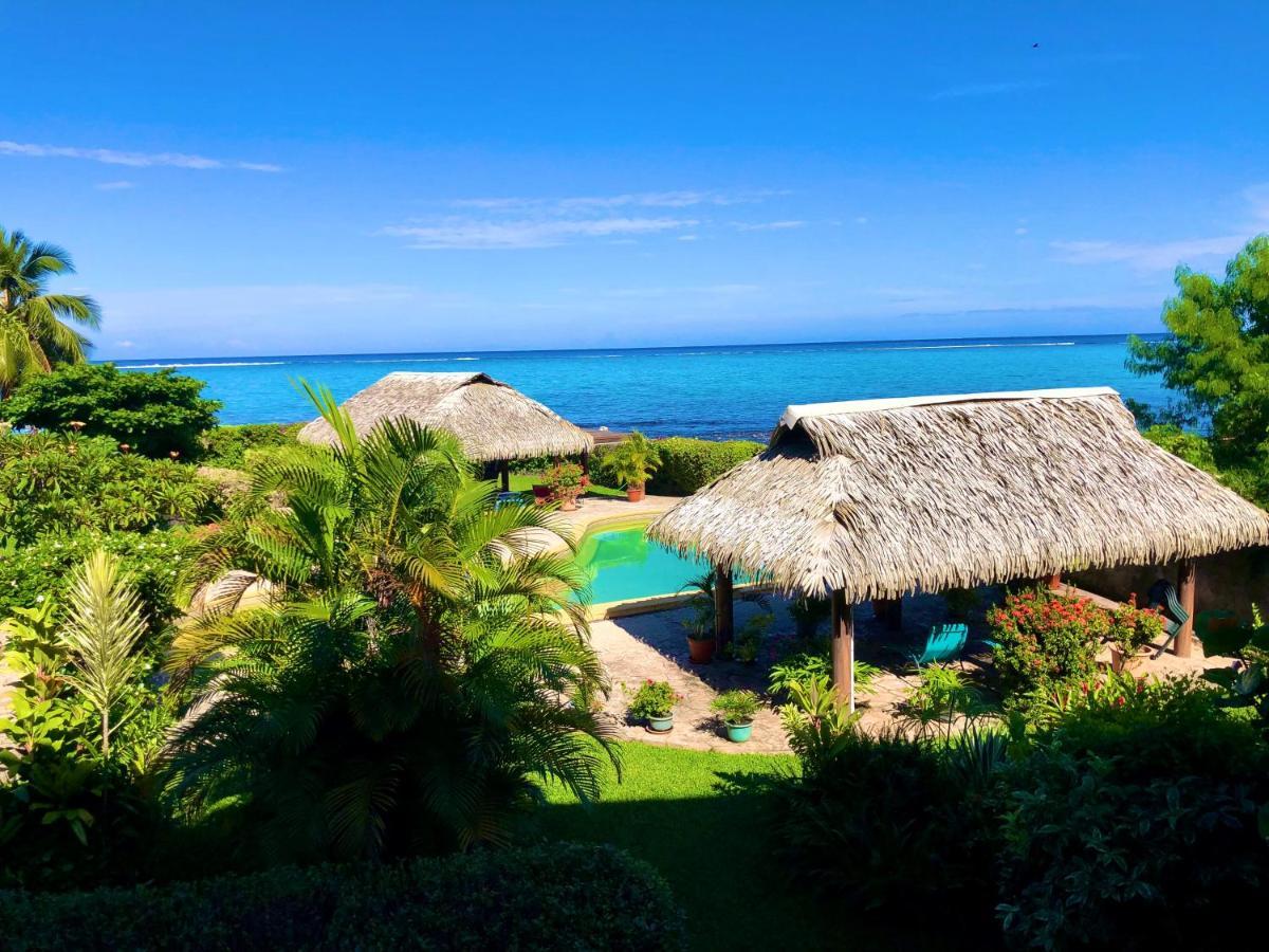 Superbe Bord De Mer, Acces Lagon Et Piscine Privee Paea Bagian luar foto